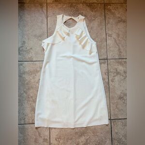 Francesca’s Miami Ivory Ruffle Mini Dress